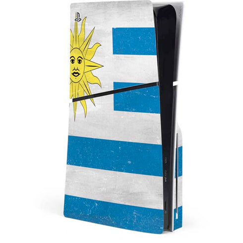 Uraguay Flag Distressed PlayStation PS5 Skins