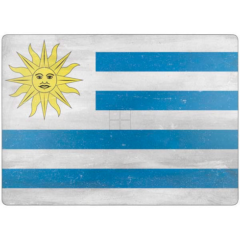 Uraguay Flag Distressed Surface Laptop 7 13.8in Skin