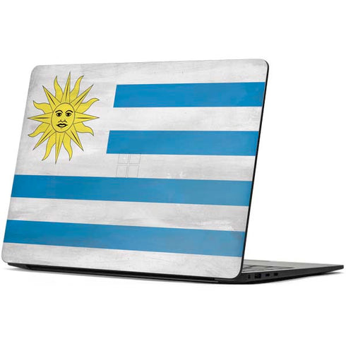Uraguay Flag Distressed Surface Laptop 7 15in Skin