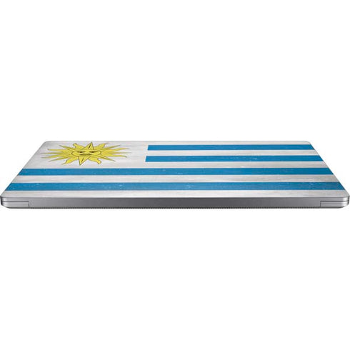 Uraguay Flag Distressed Laptop Skins