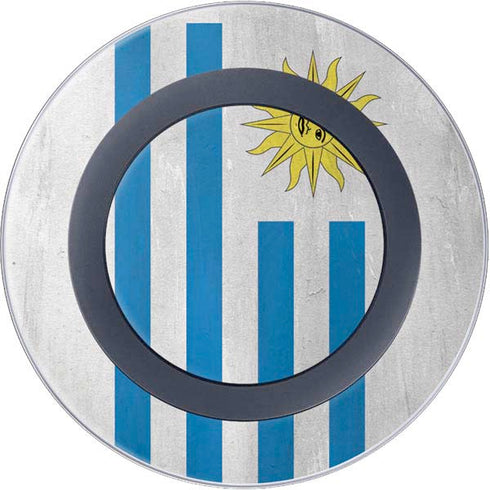 Uraguay Flag Distressed Wireless Charger Skin