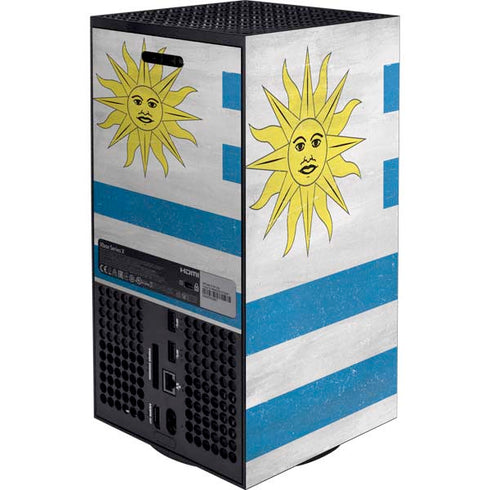 Uraguay Flag Distressed Xbox Series X Bundle Skin