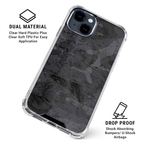 Urban Camo iPhone 15 Clear Case
