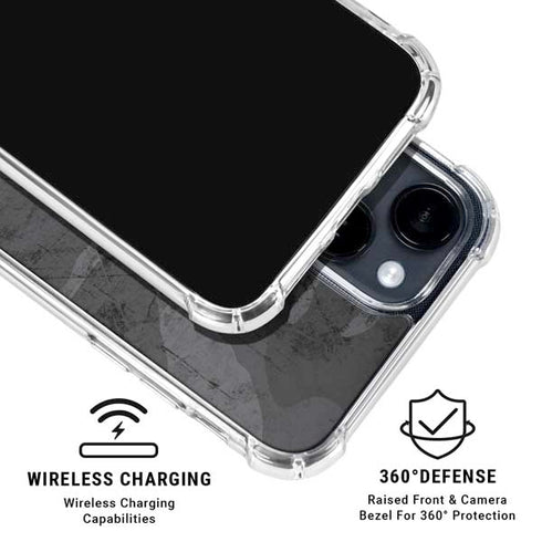 Urban Camo iPhone 15 Clear Case