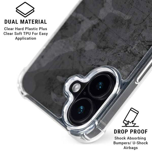 Urban Camo iPhone 16 Plus Clear Case