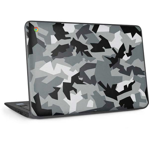 Urban Camouflage Black HP Chromebook Skin