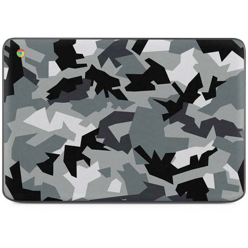 Urban Camouflage Black HP Chromebook Skin