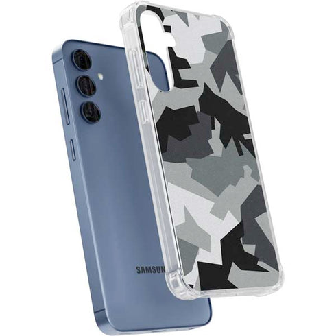 Urban Camouflage Black Galaxy A35 5G Clear Case