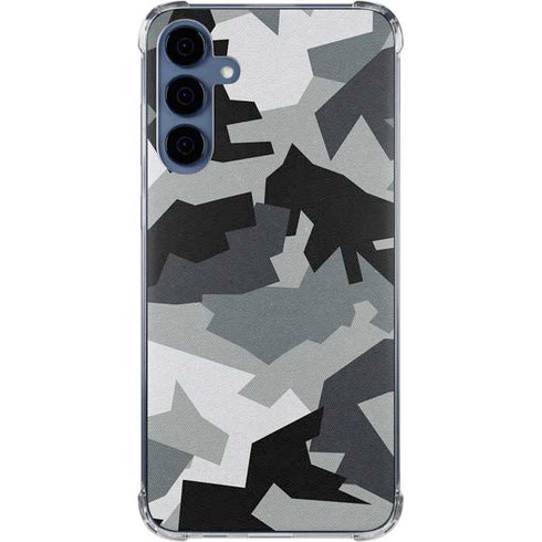 Urban Camouflage Black Galaxy A55 5G Clear Case