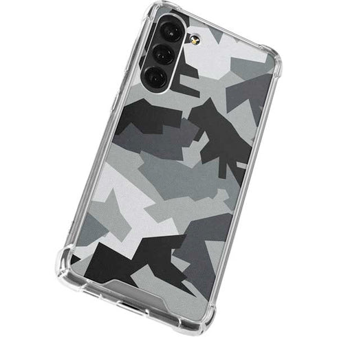 Urban Camouflage Black Galaxy S24 FE Clear Case