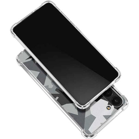 Urban Camouflage Black Galaxy S24 FE Clear Case
