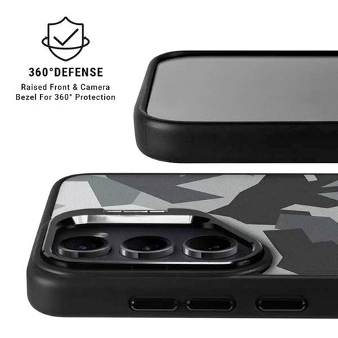 Urban Camouflage Black Galaxy S24 Plus Kickstand Case