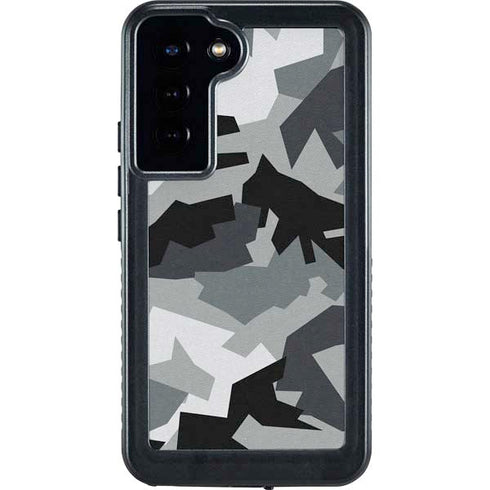 Urban Camouflage Black Galaxy S24 Plus Waterproof Case