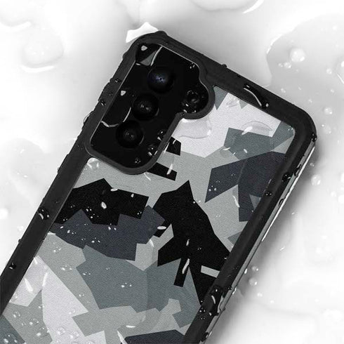 Urban Camouflage Black Galaxy S24 Plus Waterproof Case