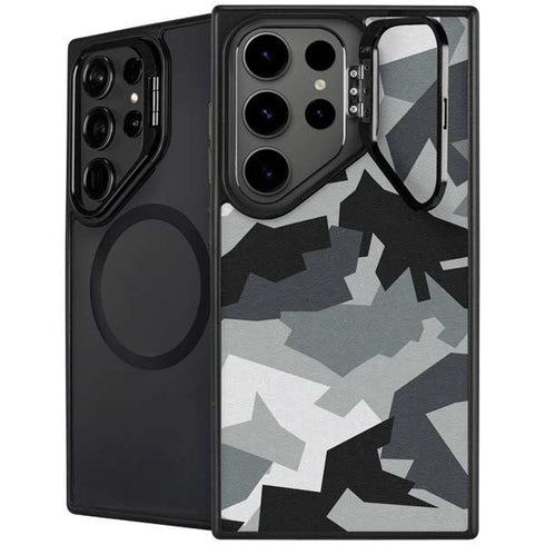 Urban Camouflage Black Galaxy S24 Ultra Kickstand Case