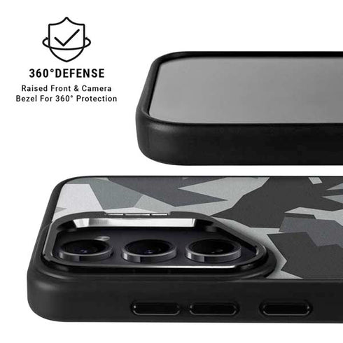 Urban Camouflage Black Galaxy S25 Ultra Kickstand Case