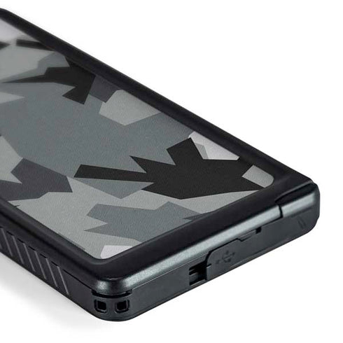 Urban Camouflage Black Galaxy S24 Ultra Waterproof Case