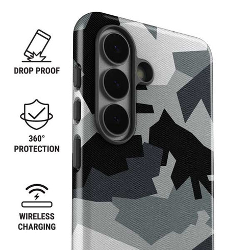 Urban Camouflage Black Galaxy S26 Impact Case