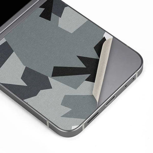 Urban Camouflage Black Galaxy Z Flip6 Skin