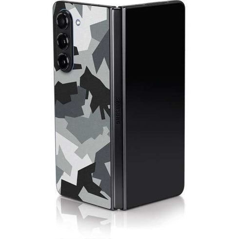 Urban Camouflage Black Galaxy Z Fold5 5G Skin