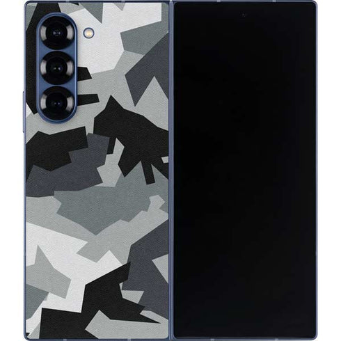 Urban Camouflage Black Galaxy Z Fold6 Skin