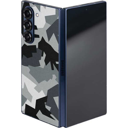 Urban Camouflage Black Galaxy Z Fold6 Skin