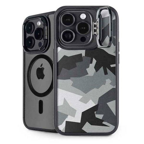 Urban Camouflage Black iPhone 13 Pro Max Kickstand Case