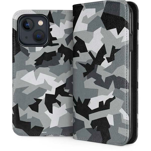 Urban Camouflage Black iPhone 14 Plus Folio Case