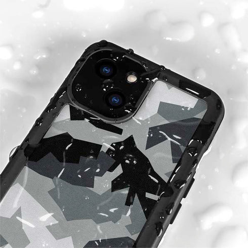 Urban Camouflage Black iPhone 15 Plus Waterproof Case