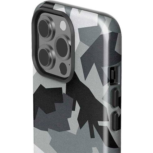 Urban Camouflage Black iPhone 15 Pro Impact Case