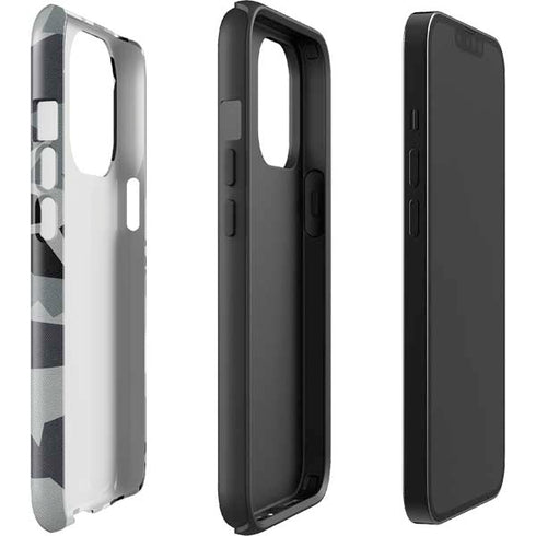 Urban Camouflage Black iPhone 15 Pro Impact Case