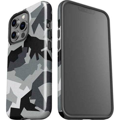 Urban Camouflage Black iPhone 15 Pro Impact Case