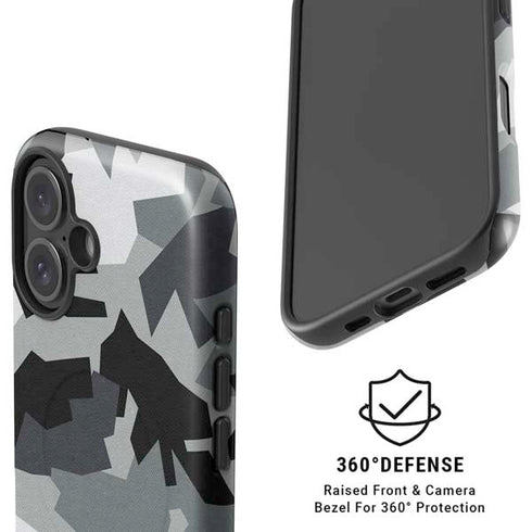 Urban Camouflage Black iPhone 16 Magsafe Impact Case