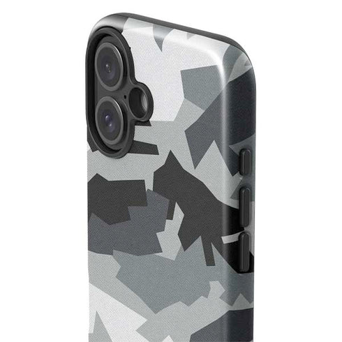 Urban Camouflage Black iPhone 16 Plus Impact Case