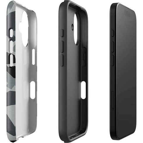 Urban Camouflage Black iPhone 16 Plus Impact Case