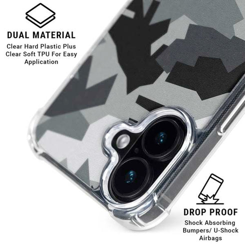 Urban Camouflage Black iPhone 16 Plus MagSafe Case