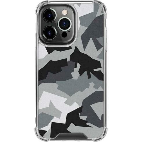 Urban Camouflage Black iPhone 16 Pro Clear Case