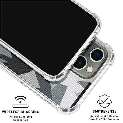Urban Camouflage Black iPhone 16 Pro Clear Case