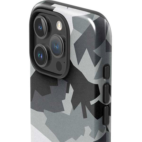 Urban Camouflage Black iPhone 16 Pro Impact Case