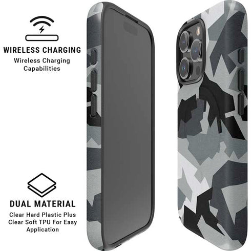 Urban Camouflage Black iPhone 16 Pro Magsafe Impact Case