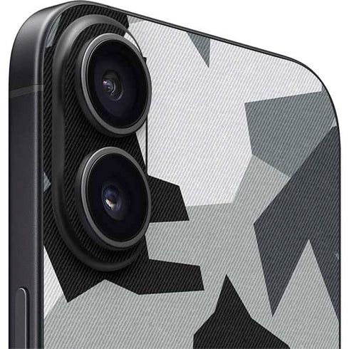 Urban Camouflage Black iPhone 16 Skin