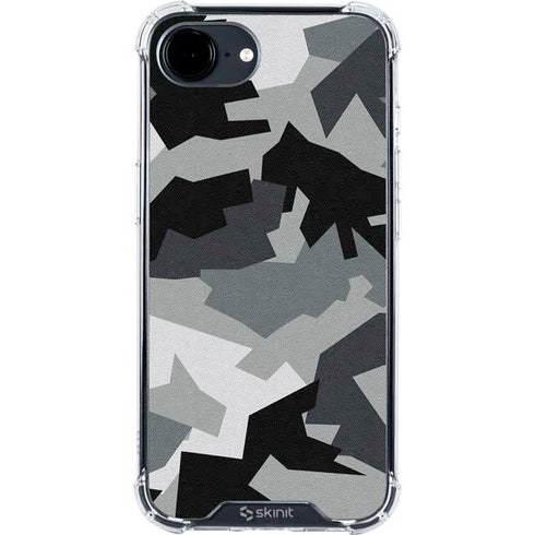 Urban Camouflage Black iPhone 16e Clear Case