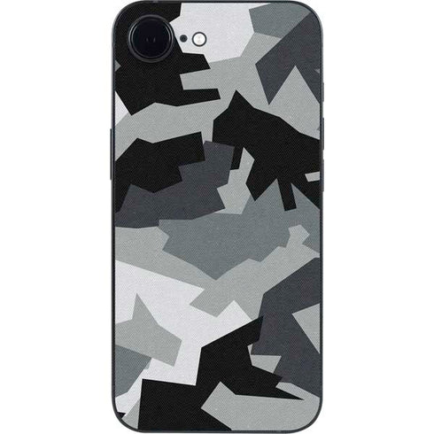 Urban Camouflage Black iPhone 16e Skin