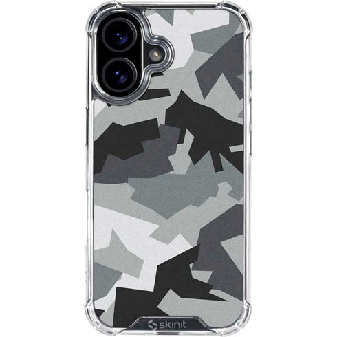 Urban Camouflage Black iPhone 17 Clear Case