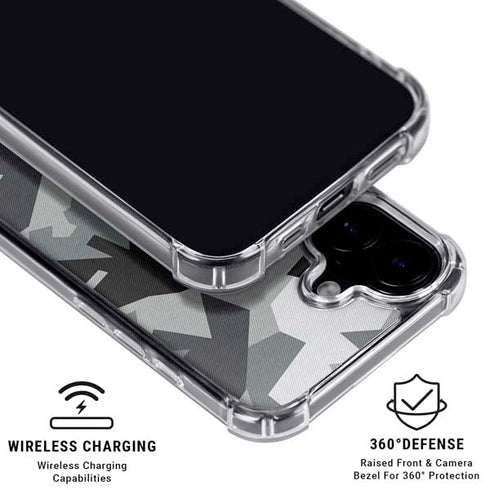 Urban Camouflage Black iPhone 17 Clear Case