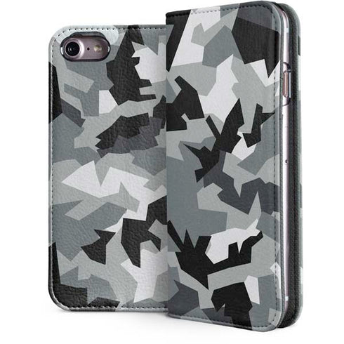Urban Camouflage Black iPhone 7 Folio Case