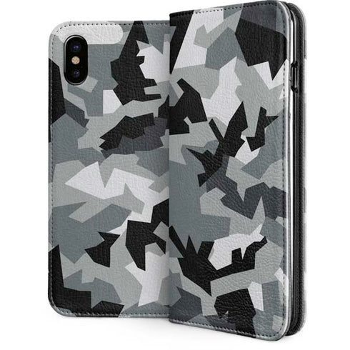 Urban Camouflage Black iPhone 8 Folio Case