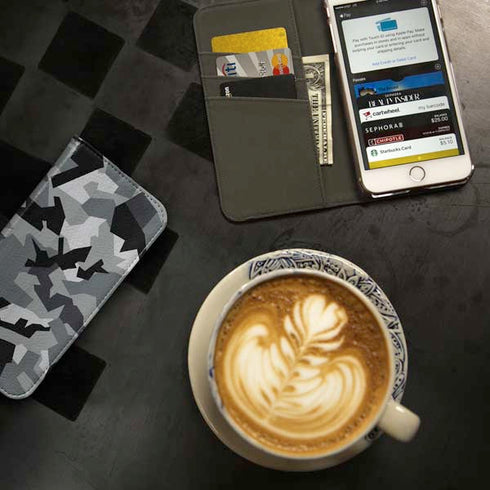 Urban Camouflage Black iPhone SE (2nd & 3rd Gen) Folio Case