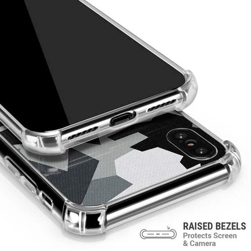Urban Camouflage Black iPhone X/XS Clear Case