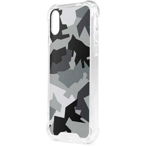 Urban Camouflage Black iPhone XS Clear Case